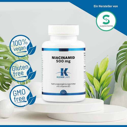Niacinamid B3 500 mg Klean Labs Kapseln - 2