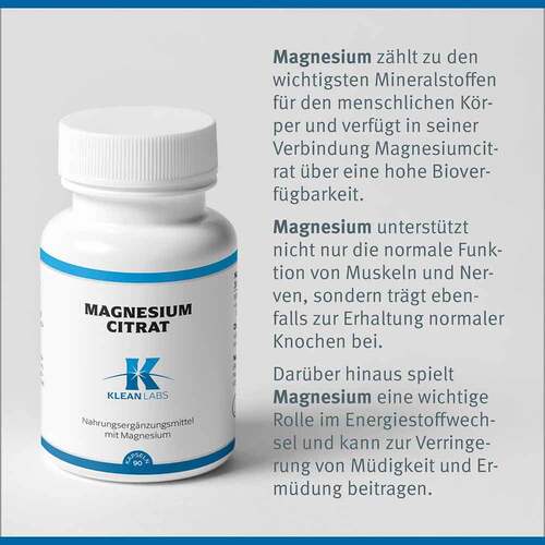 MAGNESIUM CITRAT KLEAN LABS Kapseln - 4