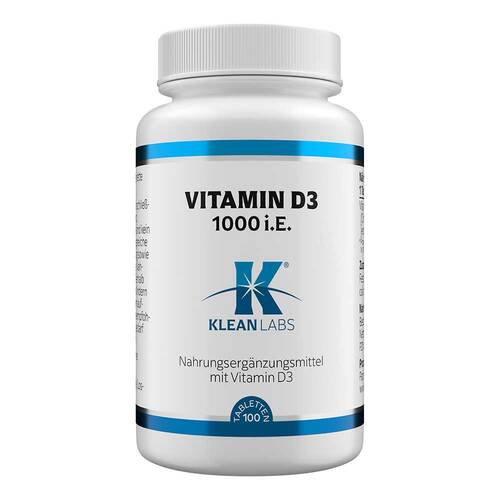 Vitamin D 1000 I.E. Klean Labs Tabletten - 1