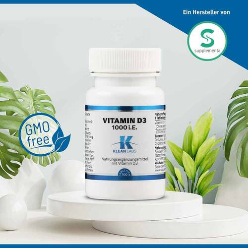 Vitamin D 1000 I.E. Klean Labs Tabletten - 2