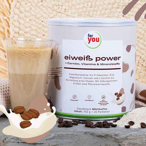 For You eiwei&szlig; power Milchkaffee Pulver - 5