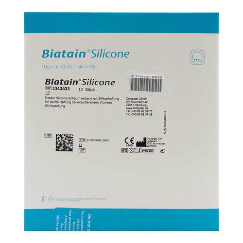 BIATAIN Silicone Schaumverband 10x10 cm - 2