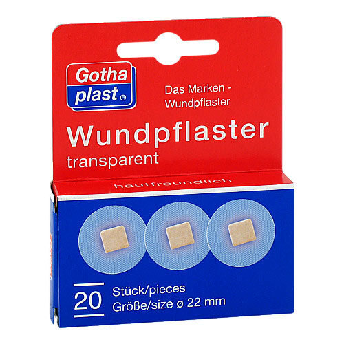 GOTHAPLAST Wundpflaster 2,2 cm transparent - 1