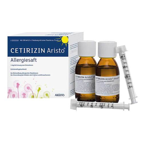 Cetirizin Aristo Allergiesaft 1 mg / ml L&ouml;sung zum Einnehmen  - 1