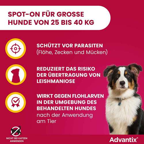 Advantix Spot-on L&ouml;sung z.Auftr.a.d.H.f&uuml;r Hund 25-40 kg - 3