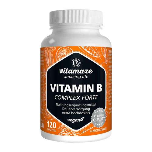 Vitamin B Complex extra hochdosiert vegan Tabletten  - 1