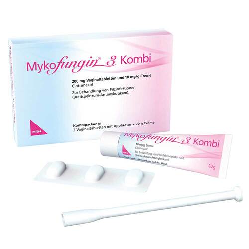 Mykofungin 3 Kombi 200 mg Vaginaltab. + 10 mg / g Cre. - 1