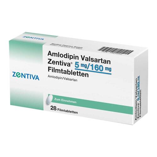 Amlodipin Valsartan Zentiva 5 mg / 160 mg Filmtabletten  - 1