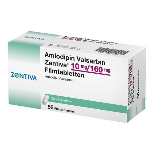 Amlodipin Valsartan Zentiva 10 mg / 160 mg Filmtabletten  - 1