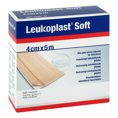 LEUKOPLAST soft Pflaster 4 cmx5 m Rolle - 1
