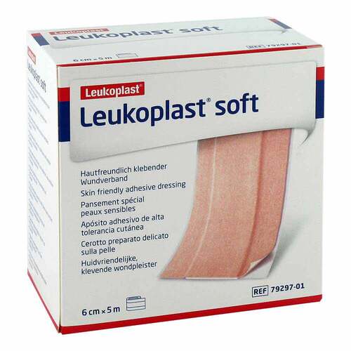 LEUKOPLAST soft Pflaster 6 cmx5 m Rolle - 1