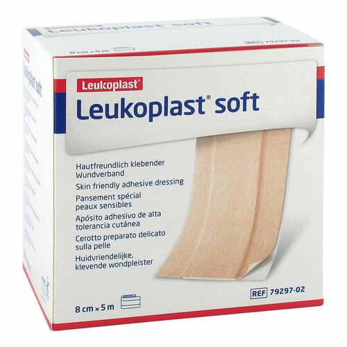 LEUKOPLAST soft Pflaster 8 cmx5 m Rolle - 1