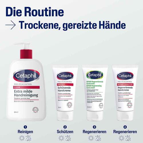 Cetaphil Pro Itch Control Clean Handreinigung Creme  - 6