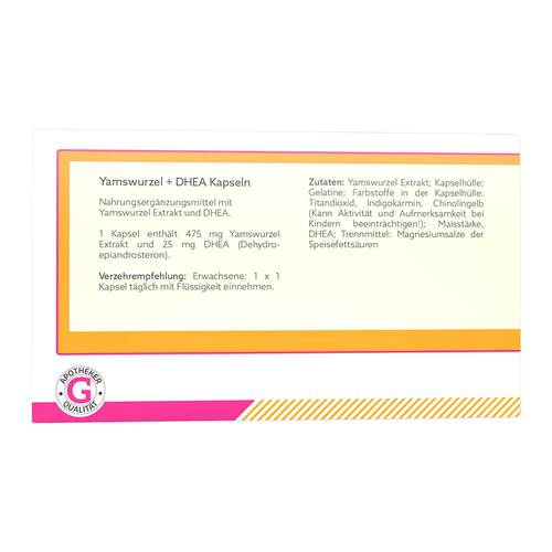 Yamswurzel + Dhea 25 mg Kapseln - 3