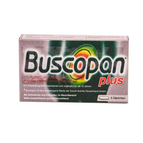 Buscopan plus 10 mg / 800 mg Suppositorien - 1