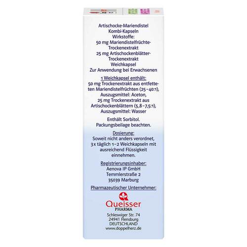 Doppelherz Artischocke-Mariendistel system Weichk. - 3