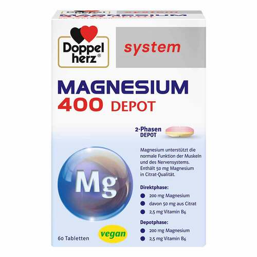 Doppelherz Magnesium 400 Depot system Tabletten - 1