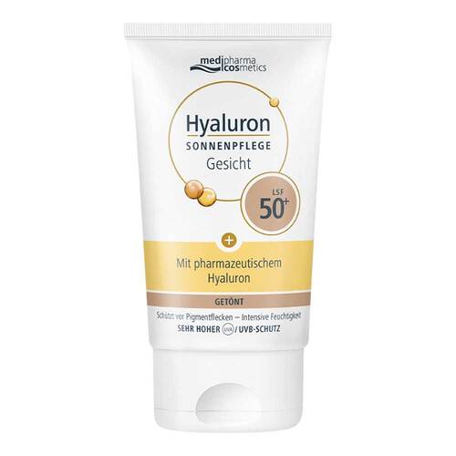 Hyaluron Sonnenpflege Gesicht Creme Lsf 50 + get&ouml;nt - 1