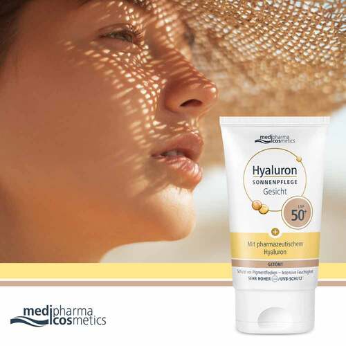 Hyaluron Sonnenpflege Gesicht Creme Lsf 50 + get&ouml;nt - 2