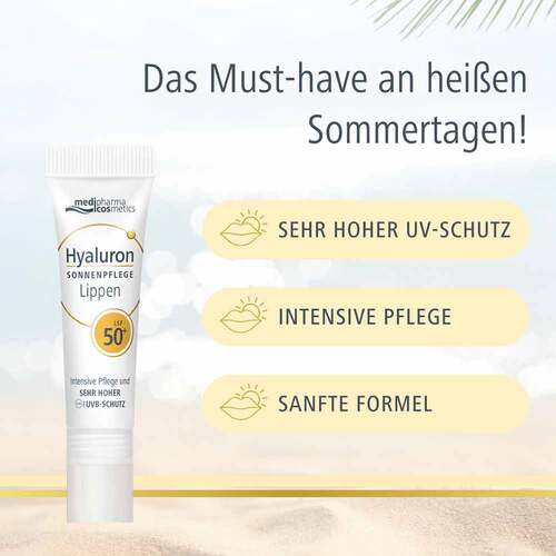 Hyaluron Sonnenpflege Lippenbalsam Lsf 50 +  - 4