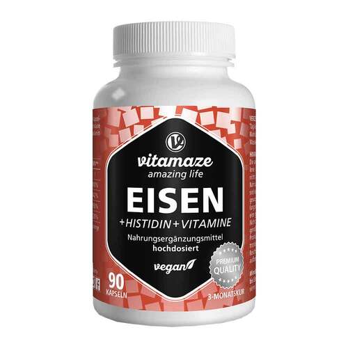 Eisen 20 mg + Histidin+Vitamine C / B9/B12 Kapseln - 1