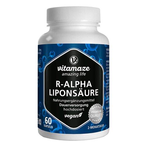 R-Alpha-Lipons&auml;ure 200 mg hochdosiert vegan Kapseln  - 1