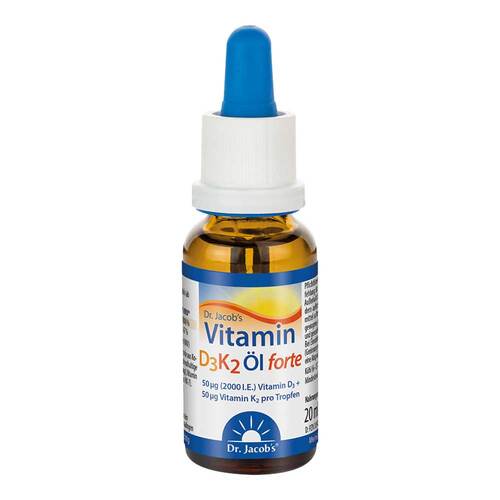 Vitamin D3K2 &Ouml;l forte 2000 I.E. D3 + K2 Dr.Jacob's - 1