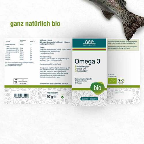 Gse Bio Omega-3 Fisch&ouml;l Kapseln - 2