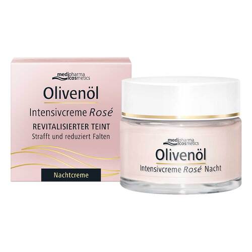 Oliven&ouml;l Intensivcreme Rose Nachtcreme - 1