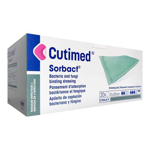 CUTIMED Sorbact Saugkompressen 10x20 cm - 1