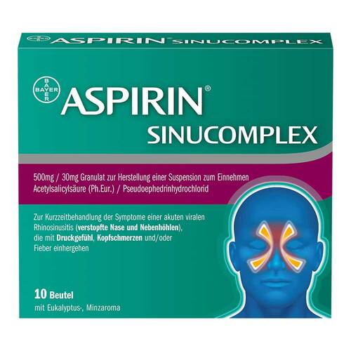 Aspirin Sinucomplex 500mg / 30mg Granulat Suspension -Herstellung Beutel  - 1