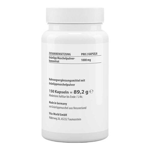 Gr&uuml;nlippmuschel Pulverkonzentrat Kapseln - 2