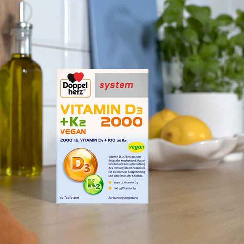 Doppelherz Vitamin D3 2000 + K2 system Tabletten - 2