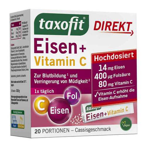 Taxofit Eisen + Fols&auml;ure Direkt Granulat - 1