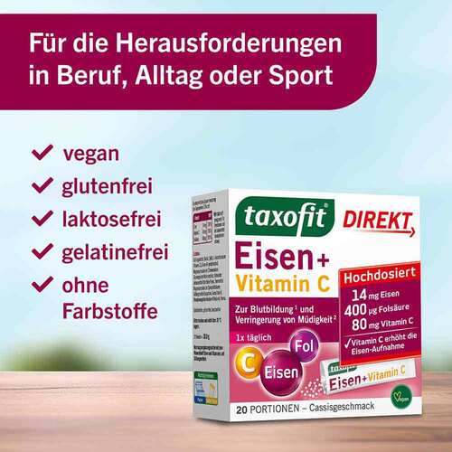 Taxofit Eisen + Fols&auml;ure Direkt Granulat - 4