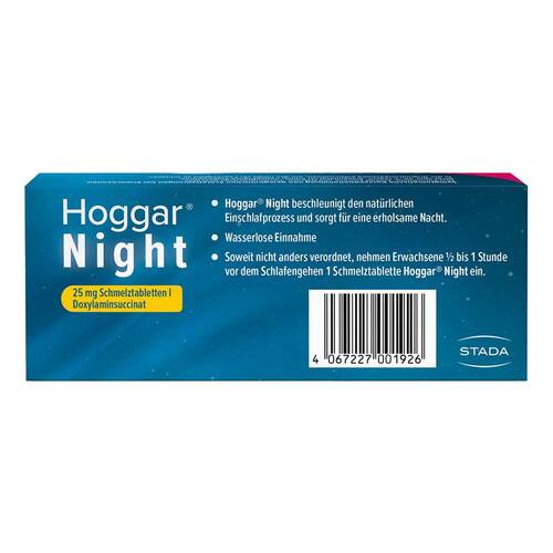 Hoggar Night 25 mg Schmelztabletten - 2