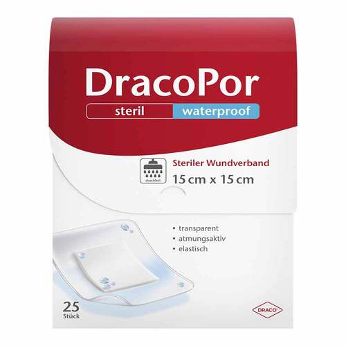 Dracopor waterproof Wundverband 15x15 cm steril - 1