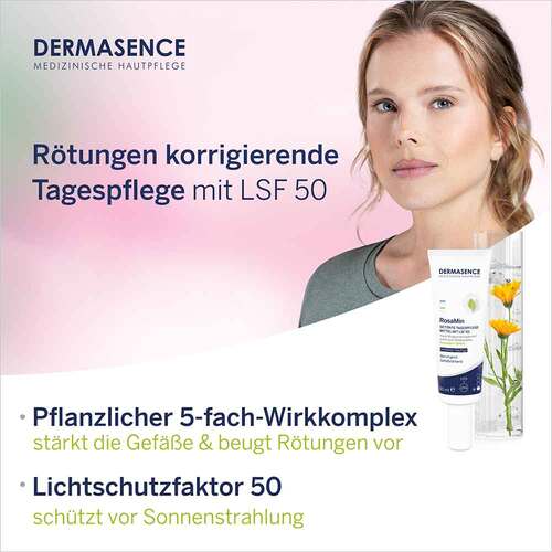 Dermasence Rosamin get&ouml;nte Tagespflaster mittel Lsf 50 - 4