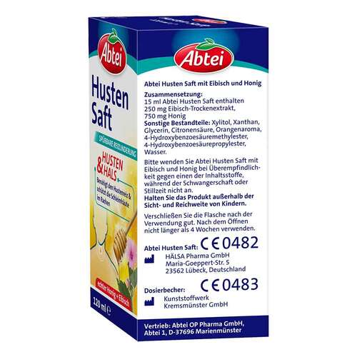Abtei Husten Saft Eibisch Honig - 4