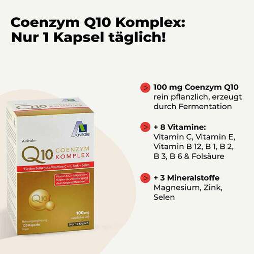 Coenzym Q10 100 mg Kapseln + Vitamine+Mineralstoffe - 2