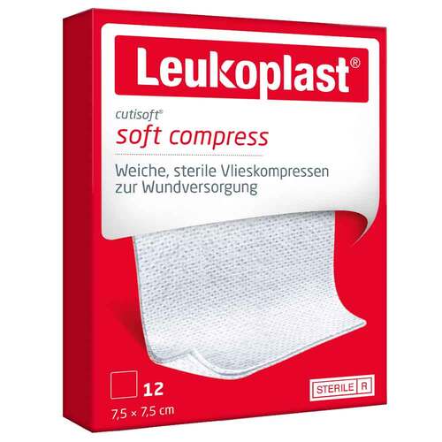 Leukoplast Cutisoft Vlieskompresse steril 7,5x7,5 cm - 1