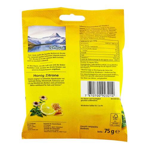 Ricola mit Z.Beutel Echinacea Honig Zitrone Bonbons - 2