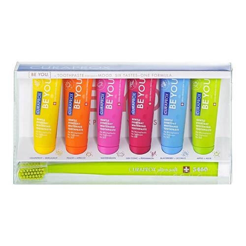 Curaprox be you Mix-Set 6-Zahnpasten + 1-Zahnb. - 1