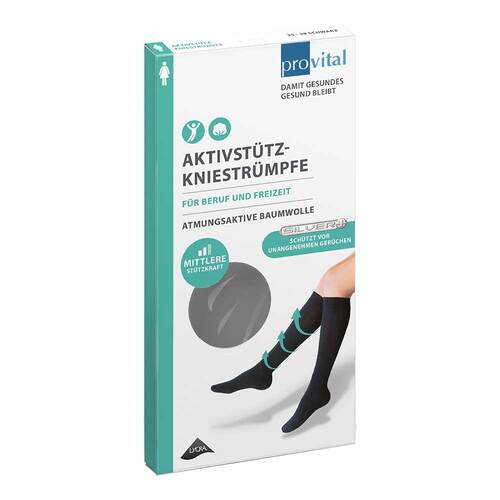 Provital Aktivst&uuml;tzkniestr&uuml;mpfe Damen Gr&ouml;&szlig;e 39-42 hellgrau - 1