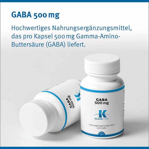 Gaba 500 mg Klean Labs Kapseln - 3