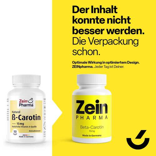 Beta Carotin Natural 15 mg Weichkapseln Zeinpharma - 3