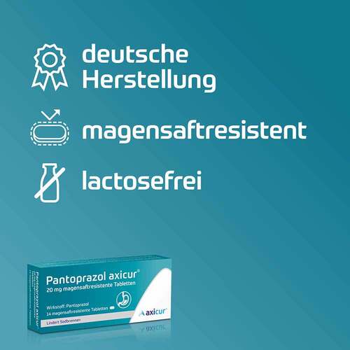 Pantoprazol axicur 20 mg magensaftresistent Tabletten - 5