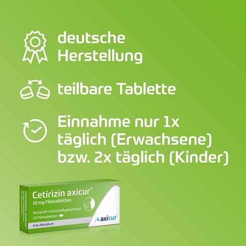 Cetirizin axicur 10 mg Filmtabletten - 5