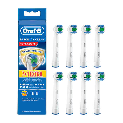 Oral-B Aufsteckb&uuml;rsten Prec.Clean Bakteriensch.7 + 1 - 1
