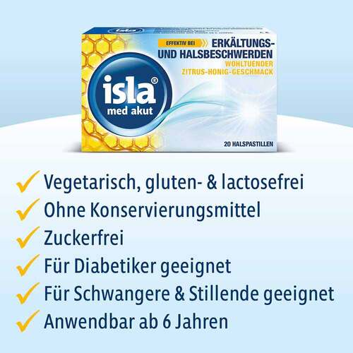Isla Med akut Zitrus-Honig Pastillen - 2
